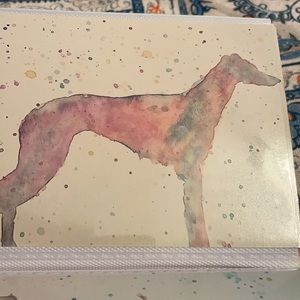 Greyhound Watercolor Painting